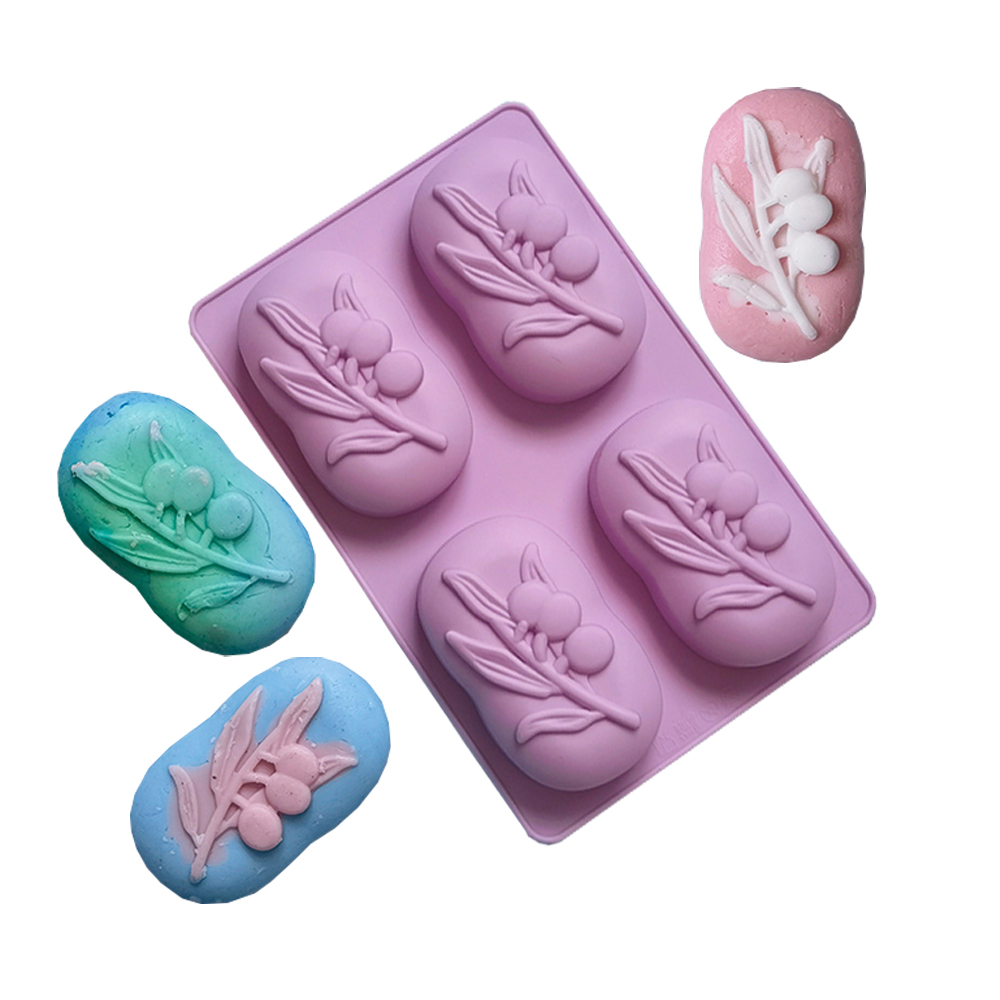 Soap Making Gifts - Moule à savon ovale en Silicone,