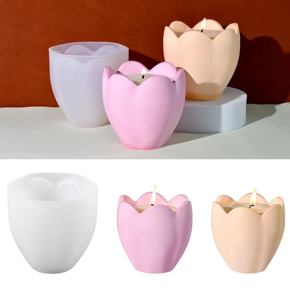 Soap Making Instructions - Bougeoir tulipe avec moules en silicone,